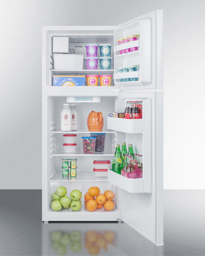 Summit 24" Wide Top Mount Refrigerator-Freezer With Icemaker Full