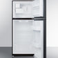 Summit 24" Wide Top Mount Refrigerator-Freezer With Icemaker Open