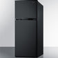 Summit 24" Wide Top Mount Refrigerator-Freezer With Icemaker Angle
