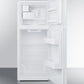 Summit 24" Wide Top Mount Refrigerator-Freezer With Icemaker