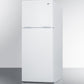 Summit 24" Wide Top Mount Refrigerator-Freezer With Icemaker