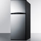 Summit 24" Wide Top Mount Refrigerator-Freezer With Icemaker