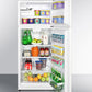Summit 24" Wide Top Mount Refrigerator-Freezer With Icemaker