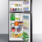 Summit 24" Wide Top Mount Refrigerator-Freezer With Icemaker