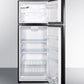 Summit 24" Wide Top Mount Refrigerator-Freezer With Icemaker