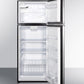 Summit 24" Wide Top Mount Refrigerator-Freezer With Icemaker