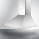 Summit 24" Wide Wall-Mounted Range Hood ADA Compliant in Stainless Steel