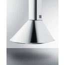 Summit 24" Wide Wall-Mounted Range Hood ADA Compliant in Stainless Steel 
