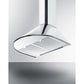 Summit 24" Wide Wall-Mounted Range Hood ADA Compliant in Stainless Steel 