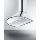 Summit 24" Wide Wall-Mounted Range Hood ADA Compliant in Stainless Steel 