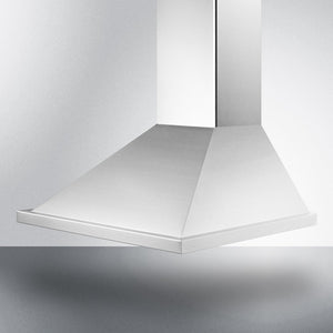Summit 24" Wide Wall-Mounted Range Hood in Stainless Steel