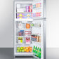 Summit 26" Wide Top Mount Refrigerator-Freezer With Icemaker