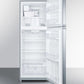 Summit 26" Wide Top Mount Refrigerator-Freezer With Icemaker