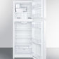 Summit 26" Wide Top Mount Refrigerator-Freezer With Icemaker