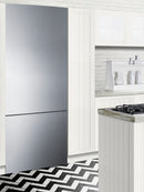 Summit 28" Wide Built-In Bottom Freezer Refrigerator