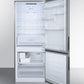 Summit 28" Wide Built-In Bottom Freezer Refrigerator With Icemaker