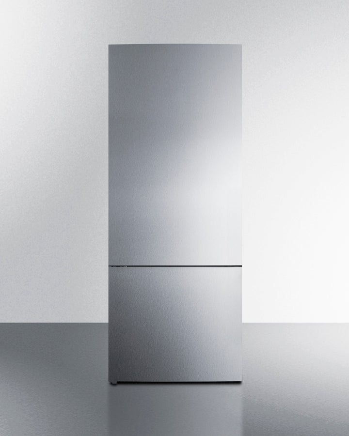 Summit 28" Wide Built-In Bottom Freezer Refrigerator With Icemaker