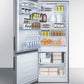 Summit 28" Wide Built-In Bottom Freezer Refrigerator With Icemaker