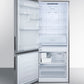 Summit 28" Wide Built-In Bottom Freezer Refrigerator With Icemaker