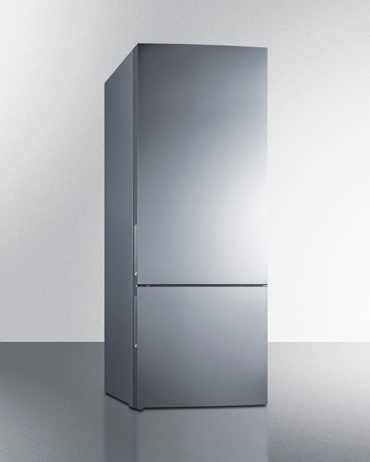 Summit 28" Wide Built-In Bottom Freezer Refrigerator With Icemaker