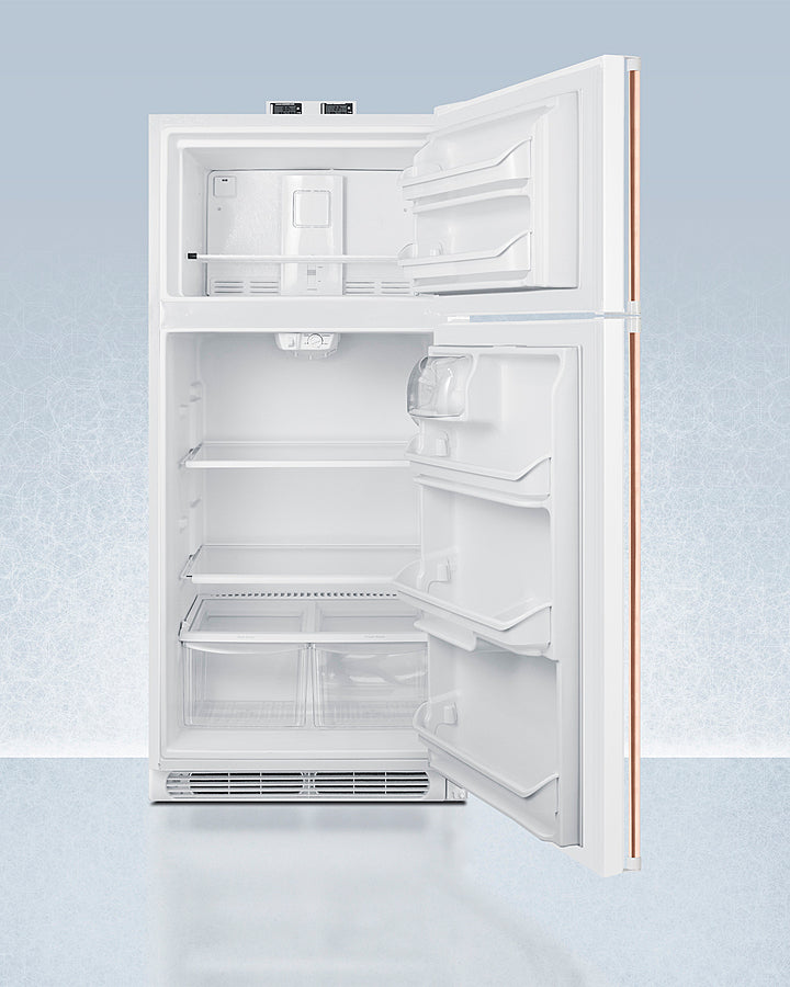 Products Summit 30" Wide Break Room Refrigerator-Freezer with Antimicrobial Pure Copper Handle