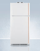 Summit 30" Wide Break Room Refrigerator-Freezer with Antimicrobial Pure Copper Handle