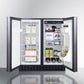 Summit 30" Wide Built-In Refrigerator-Freezer with Integrated Door Frame