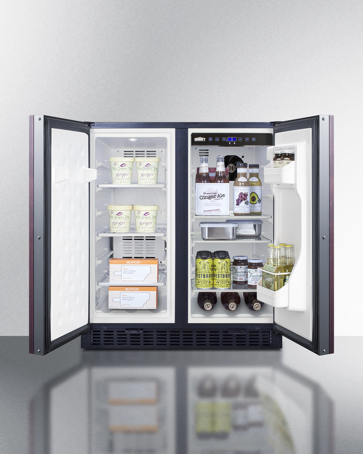 Summit 30" Wide Built-In Refrigerator-Freezer with Integrated Door Frame