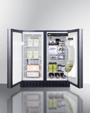 Summit 30" Wide Built-In Refrigerator-Freezer with Integrated Door Frame