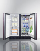 Summit 30" Wide Built-In Refrigerator-Freezer with Integrated Door Frame