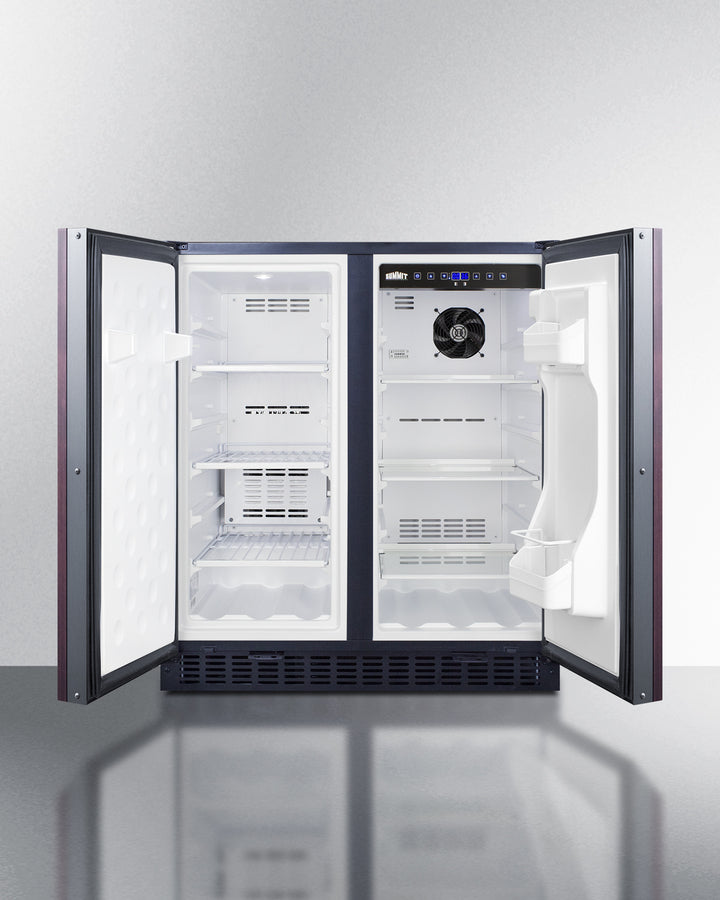 Summit 30" Wide Built-In Refrigerator-Freezer with Integrated Door Frame