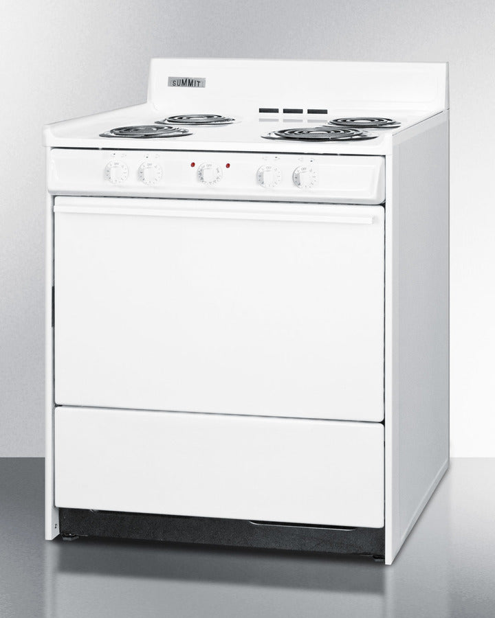 Summit 30" Wide Electric Coil Top Range 