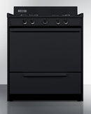 Summit 30" Wide Gas Range, Open Burners