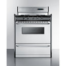 Summit 30" Wide Gas Range, Open Burners 