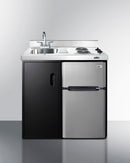 Summit 36" Wide All-In-One Kitchenette Front