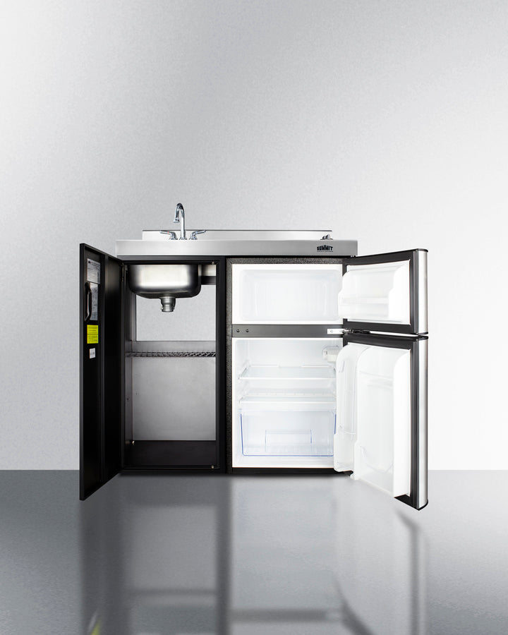 Summit 36" Wide All-In-One Kitchenette Open