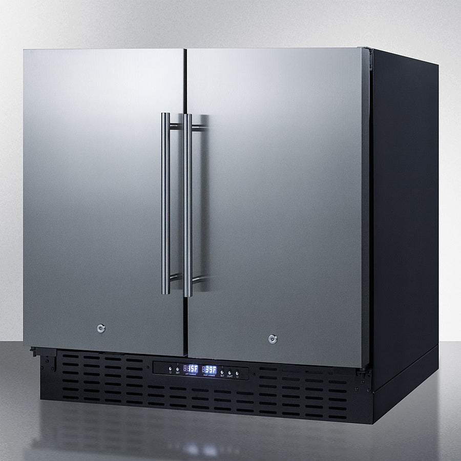 Summit 36" Wide Built-In Refrigerator-Freezer