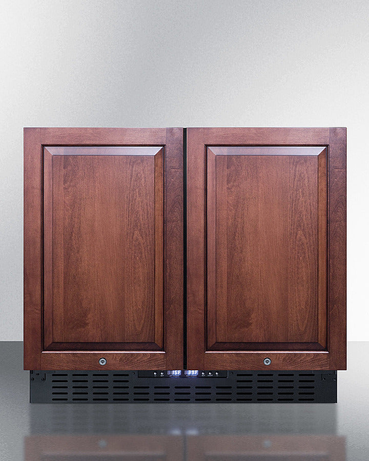 Summit 36" Wide Built-In Refrigerator-Freezer with Integrated Door Frame