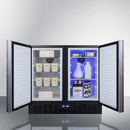 Summit 36" Wide Built-In Refrigerator-Freezer with Integrated Door Frame