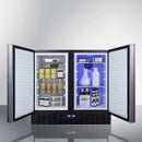 Summit 36" Wide Built-In Refrigerator-Freezer with Integrated Door Frame