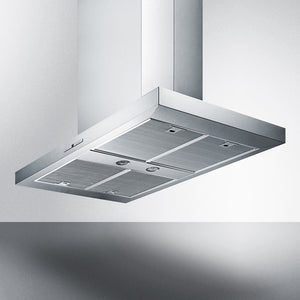 Summit 36" Wide Island Hood in Stainless Steel