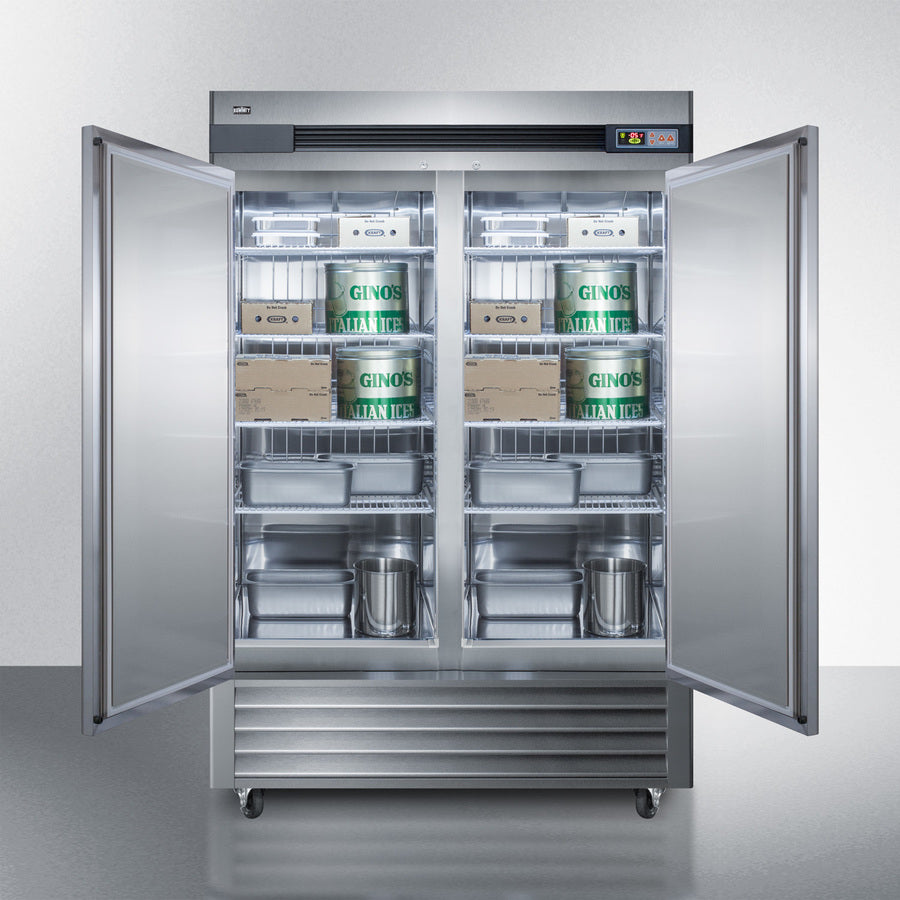 Summit 49 Cu.Ft. Frost-Free Reach-In Two-Door All-Freezer