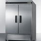 Summit 49 Cu.Ft. Frost-Free Reach-In Two-Door All-Freezer