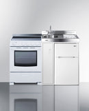 Summit 54" Wide All-in-One Kitchenette with Electric Range Front