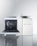 Summit 54" Wide All-in-One Kitchenette with Electric Range Open
