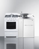 Summit 54" Wide All-in-One Kitchenette with Gas Range Front