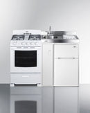 Summit 54" Wide All-in-One Kitchenette with Gas Range Front