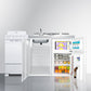 Summit 60" Wide All-in-One Kitchenette with Electric Coil Range Full