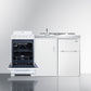Summit 60" Wide All-in-One Kitchenette with Electric Coil Range Open
