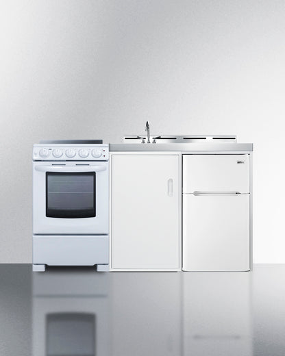 Summit 60" Wide All-in-One Kitchenette with Electric Range Front